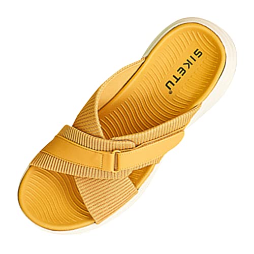 OrthopäDische Sandalen Damen Mit FußGewöLbestüTze Bequem Sportsandalen Offene Diabetiker Schuhe rutschfeste Sandaletten Flache Sommerschuhe von dafeyuing