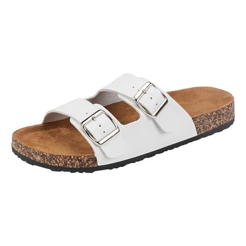 Sandalen Damen Sommer Pantoletten Hausschuhe Freizeit Offene Sommerschuhe Latschen Schlappen Bequeme Elegante Sandaletten Flach Strand Schuhe Verstellbare Schnalle Sandalen Damen Sommer Pantoletten Hausschuhe Freizeit Offene Sommerschuhe Latschen Schlappen Bequeme Elegante Sandaletten Flach Strand Schuhe Verstellbare Schnalle von dafeyuing