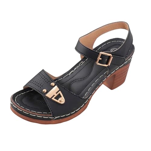 Sandalen Damen mit absatz Sommer Keilsandalen Bequem Boho Slingback Sandaletten Retro Strandschuhe Peep Toe Pantoletten Plateau Blockabsatz Schuhe Elegant Sandalen Damen mit absatz Sommer Keilsandalen Bequem Boho Slingback Sandaletten Retro Strandschuhe Peep Toe Pantoletten Plateau Blockabsatz Schuhe Elegant von dafeyuing