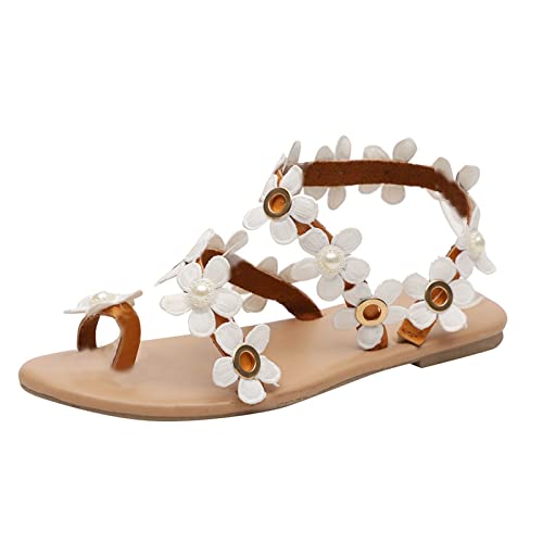 dafeyuing Sandalen Damen Sommer Flache Sandalen Damen Flip Flops Damenrömersandalen Bohemia Strass Sandals Strand Schuhe Elegant Frauen Bequeme Zehentrenner Sandaletten dafeyuing Sandalen Damen Sommer Flache Sandalen Damen Flip Flops Damenrömersandalen Bohemia Strass Sandals Strand Schuhe Elegant Frauen Bequeme Zehentrenner Sandaletten von dafeyuing