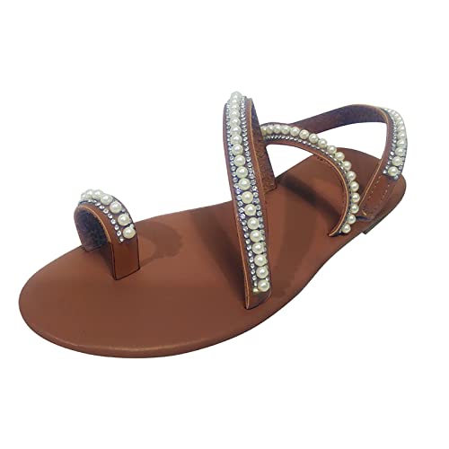 dafeyuing Sandalen Damen Sommer Flache Sandalen Damen Flip Flops Damenrömersandalen Bohemia Strass Sandals Strand Schuhe Elegant Frauen Bequeme Zehentrenner Sandaletten dafeyuing Sandalen Damen Sommer Flache Sandalen Damen Flip Flops Damenrömersandalen Bohemia Strass Sandals Strand Schuhe Elegant Frauen Bequeme Zehentrenner Sandaletten von dafeyuing