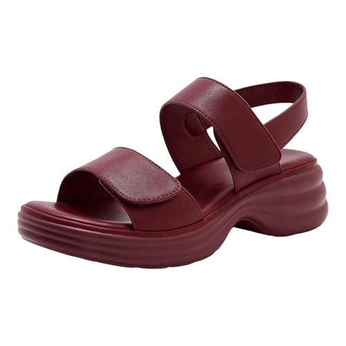 dafeyuing Sandalen Damen Sommer plateau sandaletten Elegant Orthopädische Wandersandalen Strand Schuhe Offen Mode Sandalette Rutschfeste Sommerschuhe Strandsandalen von dafeyuing