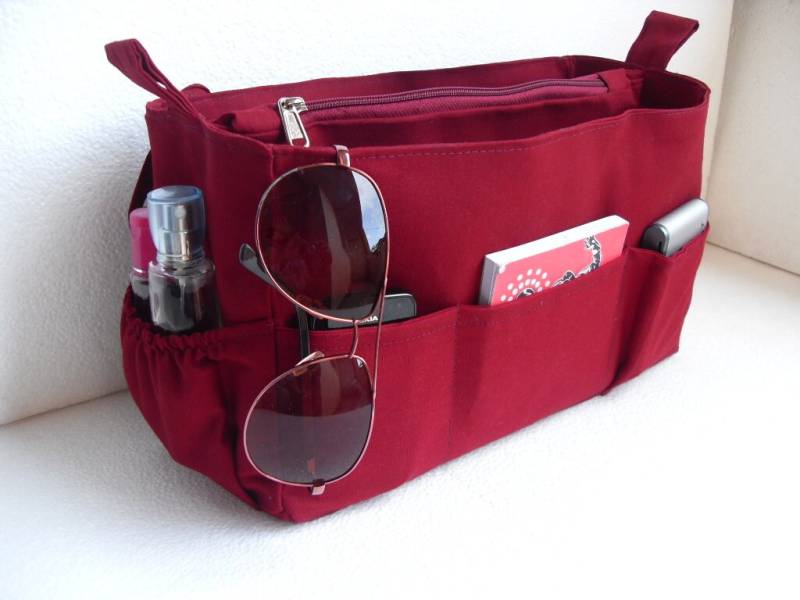 Großer Geldbeutel - Taschenorganizer in Merlot von daffysdream