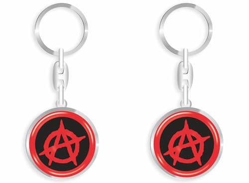 daged Anarchie Schlüsselanhänger Schlüsselschmuck 3D Effekt + Aufkleber - RD von daged