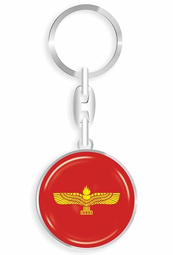 daged Aramäer Schlüsselanhänger Metall Schlüsselring 3D Effekt + Aufkleber - RD von daged