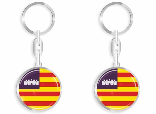 daged Balearen Spanien Schlüsselanhänger Schlüsselschmuck 3D Effekt + Aufkleber - RD von daged