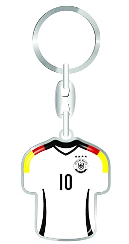 daged Deutschland Schlüsselanhänger Trikot Schlüsselring Harzbeschichtung 3D Effekt + Aufkleber praktische Funktionalität - TR - W1 von daged