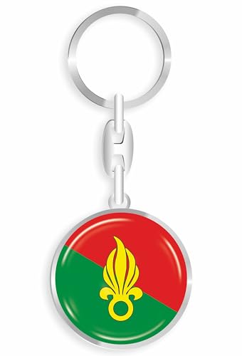 daged Fremdenlegion Schlüsselanhänger Metall Schlüsselring 3D Effekt + Aufkleber - RD von daged