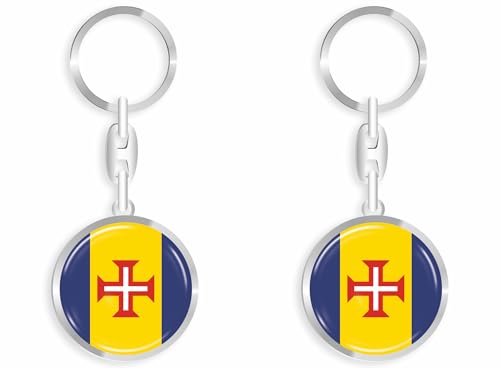 daged Madeira Portugal Schlüsselanhänger Schlüsselschmuck 3D Effekt + Aufkleber - RD von daged