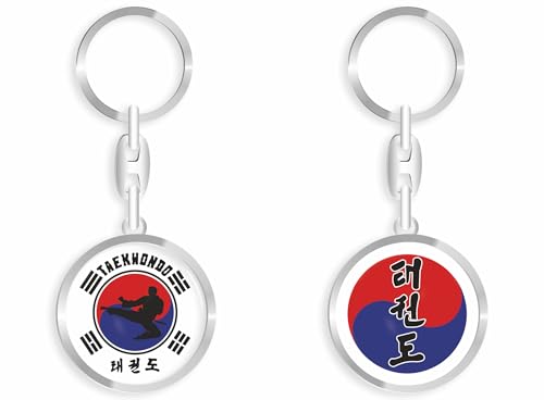 daged Taekwondo Schlüsselanhänger Schlüsselschmuck 3D Effekt + Aufkleber - RD von daged