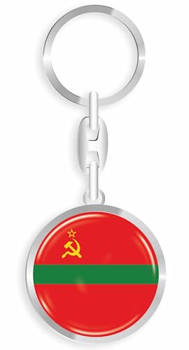 daged Transnistrien Schlüsselanhänger Metall Schlüsselring 3D Effekt + Aufkleber - RD von daged