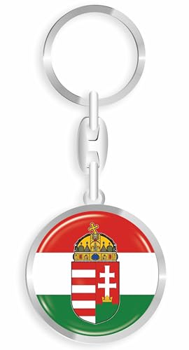 daged Ungarn Schlüsselanhänger Metall Schlüsselring 3D Effekt + Aufkleber - RD von daged