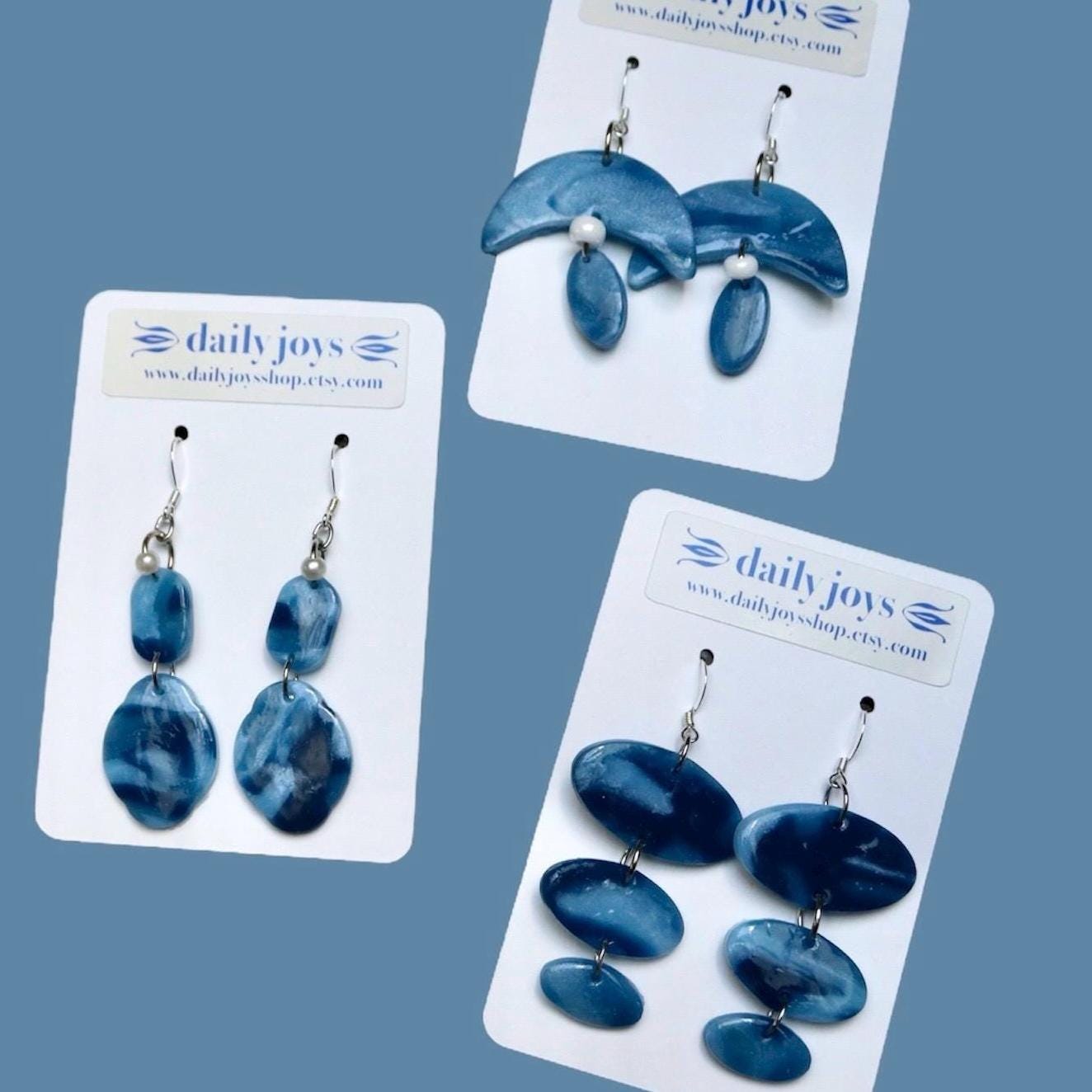 Handgemachte Sterling Silber Ohrringe, Statement-Schmuckstück von dailyjoysshop