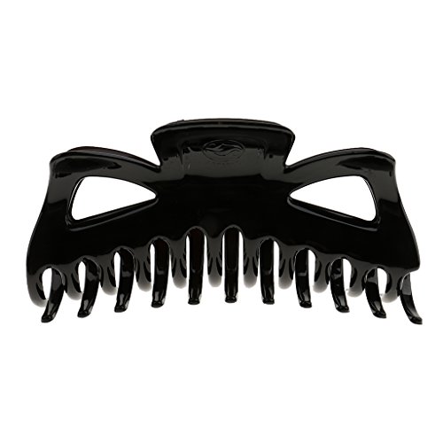 dailymall 14 cm Braun Schwarz Harz Große Haarspange X Klaue Clip Frauen Mädchen Haarschmuck von dailymall