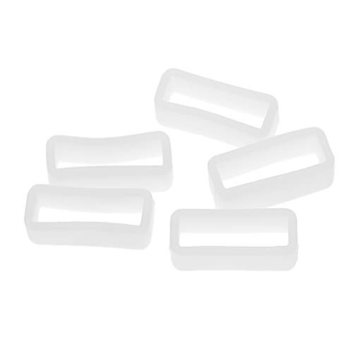 dailymall 5 Satz Silikon Verschlussring für Uhren, Uhrenarmbänder Schlaufe, Schnalle Halter, Uhren Zubehör - 20mm Weiß dailymall 5 Satz Silikon Verschlussring für Uhren, Uhrenarmbänder Schlaufe, Schnalle Halter, Uhren Zubehör - 20mm Weiß von dailymall