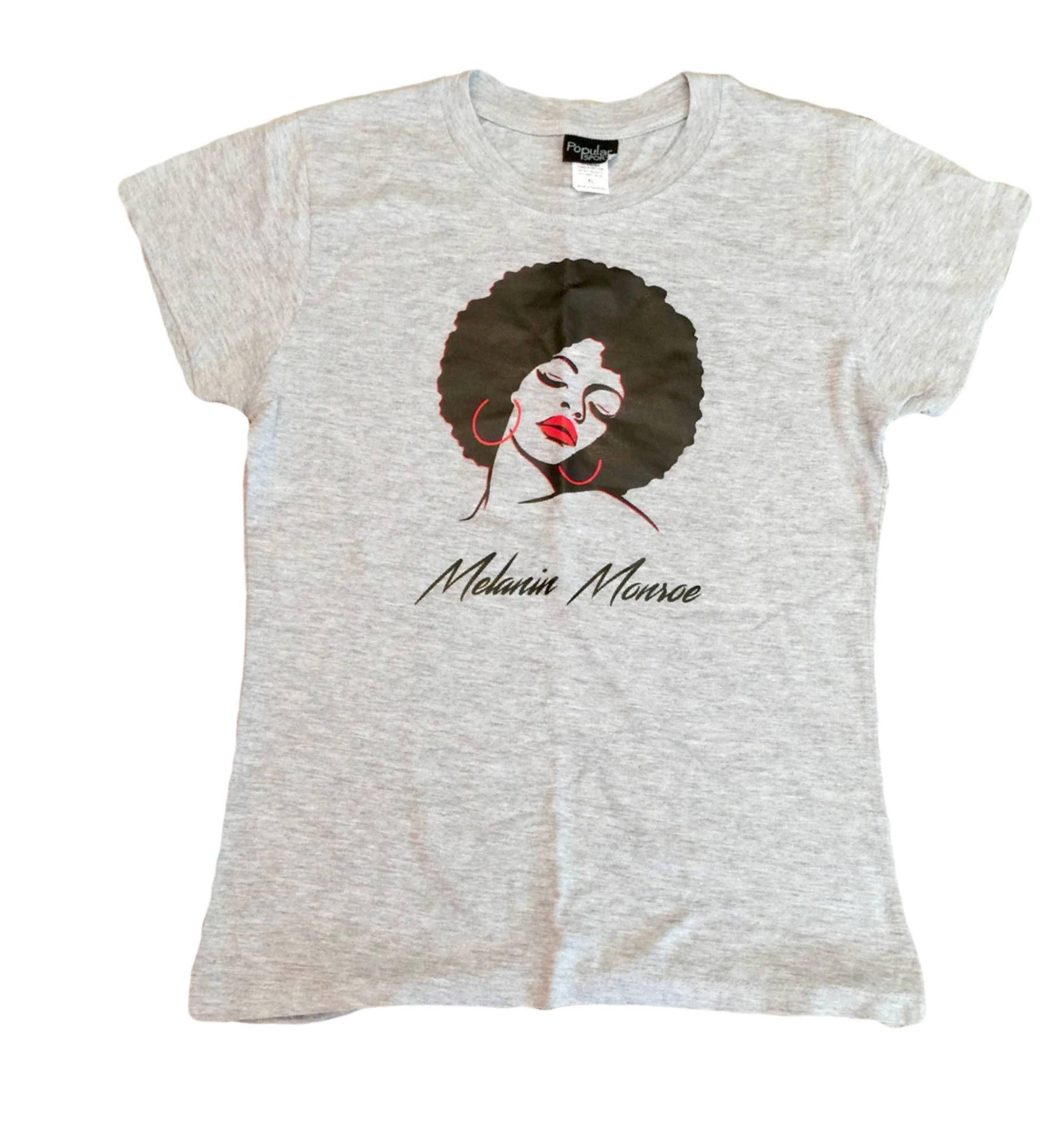 Melanin Monroe Shirt - Naturalista Black Girls Rock Afro American Is Beautiful Melanin Monroe Shirt - Naturalista Black Girls Rock Afro American Is Beautiful von dailysocietyclothing