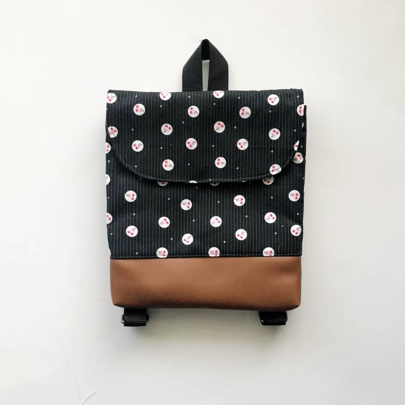 Cherry Dot Tiny Pack - Kleiner Rucksack Kleinkind-Rucksack Backpack Kleinkind-Tasche von daintybean