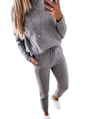 dalamirra Damen Casual Jogging Anzug Hosenanzug Bequemer Trainingsanzug Farbblock Sweatshirt mit Jogging Bottoms 2-teiliger Langarm Freizeitanzug Frauen Set Outfit Sport Anzug Mode Sportswear dalamirra Damen Casual Jogging Anzug Hosenanzug Bequemer Trainingsanzug Farbblock Sweatshirt mit Jogging Bottoms 2-teiliger Langarm Freizeitanzug Frauen Set Outfit Sport Anzug Mode Sportswear von dalamirra