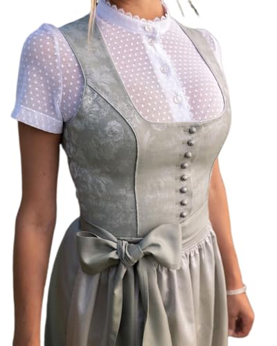 dalamirra Damen Dirndl Kleid Karneval Party Oktoberfest Knielange Mode Midi Kleider Traditionelles Kostüm von dalamirra