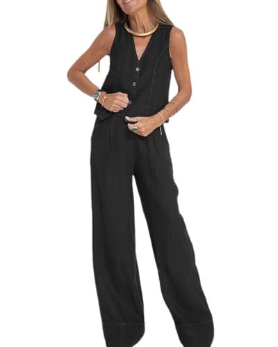 dalamirra Damen Elegante Zweiteilige Outfit Hosenanzug Frühling Sommer Freizeit Anzug 3/4 Ärmel Top und hohe Taille Hosen Rundhalsausschnitt Plain Loungewear Streetwear 2-teilige Outfits Set von dalamirra