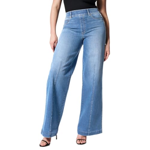 dalamirra Damen Jeans Casual Hosen Hohe Taille Jeans Breites Bein Stretch Elegante Hosen Jeans Loose Casual Hosen Streetwear Gerade Jeans Hosen Weites Bein Denim Hosen von dalamirra