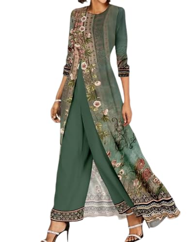 dalamirra Damen Sommer Overall Lange Strampler Wide Leg Playsuit Elegante Outfits Party Festliche Jumpsuit Spitze Ärmel Hosenanzug Playsuit von dalamirra