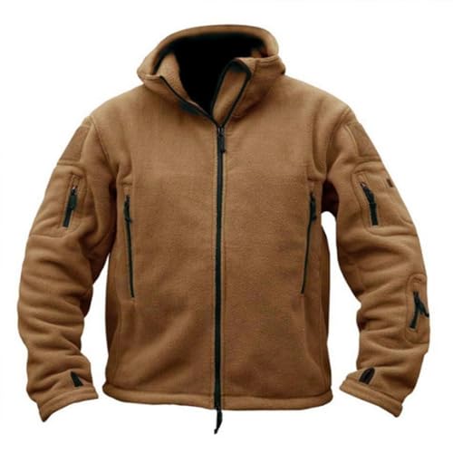 dalamirra Herren Outdoor Fleece Jacke Warme taktische Kampf Fleece Taktische Jacke Winter Winddichte Freizeit Zip Top von dalamirra