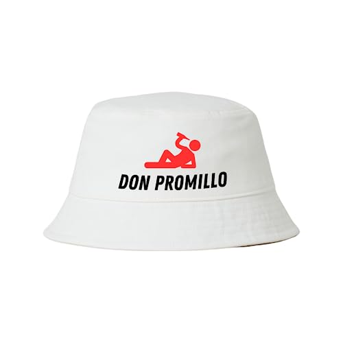 Don Promillo Hut Saufen Mallorca Fischerhut Lustiger Hut Bucket Hat Alkohol Feiern Party Junggesellen-Abschied Anglerhut Sommerhut Bier von dalerno