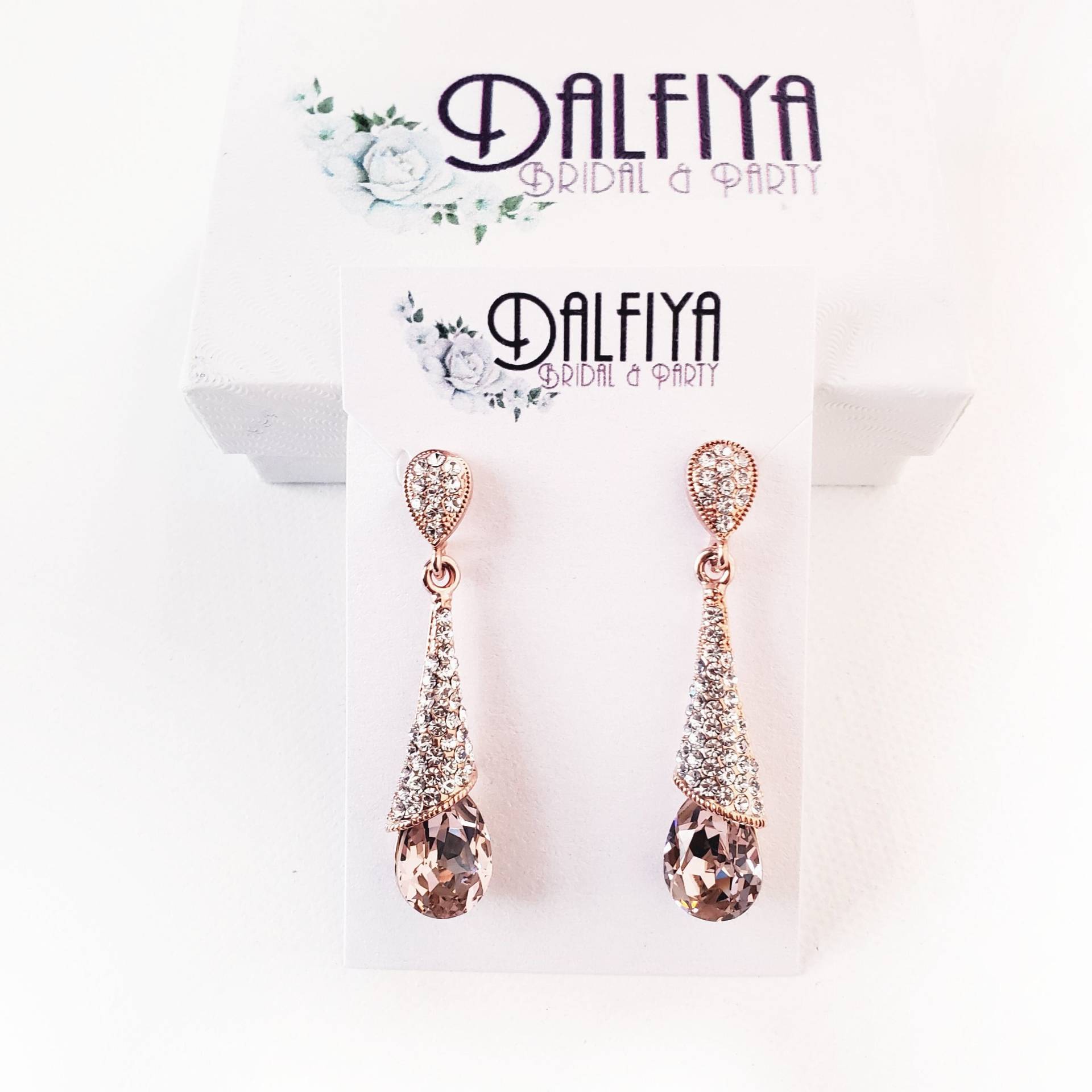 Braut Kristall Ohrringe Rosegold Schmuck Für Vintage Glam 1920Er Jahre Art Deco Brautschmuck Rosa Lila Braut Kristall Ohrringe Rosegold Schmuck Für Vintage Glam 1920Er Jahre Art Deco Brautschmuck Rosa Lila von dalfiya