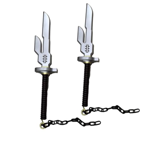 damdos Halloween Prop 24" Dagger Sword for Toji Fushiguro Cosplay, 2PCS Toji Fushiguro Katana Sword Inverted Spear of Heaven Costume Birthdays Gifts(2PCS Sets) von damdos