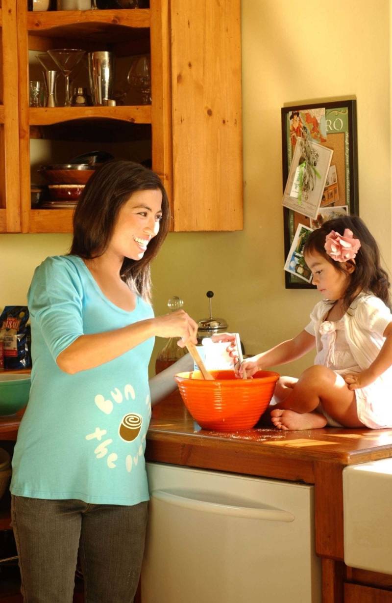 Bio-Baumwoll-Bun Im Ofen Langarmshirt von damomomo