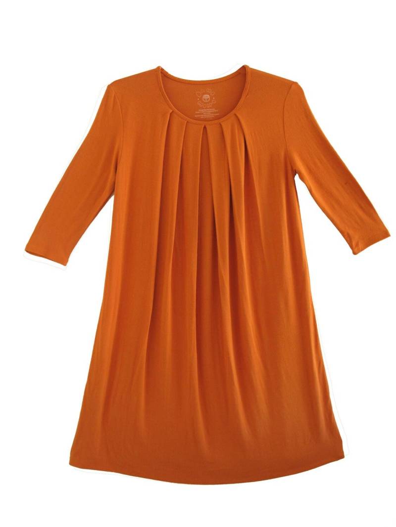 Bio-Baumwolle Sunburst Pleat Mutterschaft Kleid von damomomo