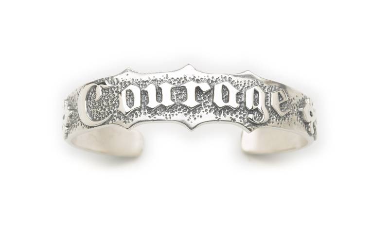 Pink's Courage Sterling Silber Armreif Dana Schneider von danaschneiderjewelry