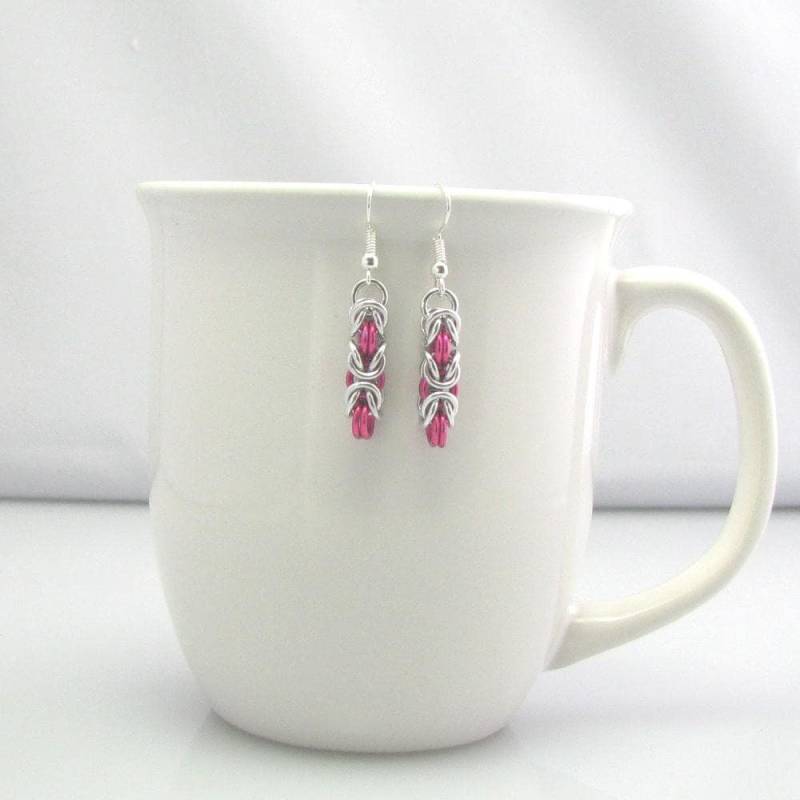 Cara Braid Chainmaille Ohrringe Cara Braid Chainmaille Ohrringe von dancingleafstudios