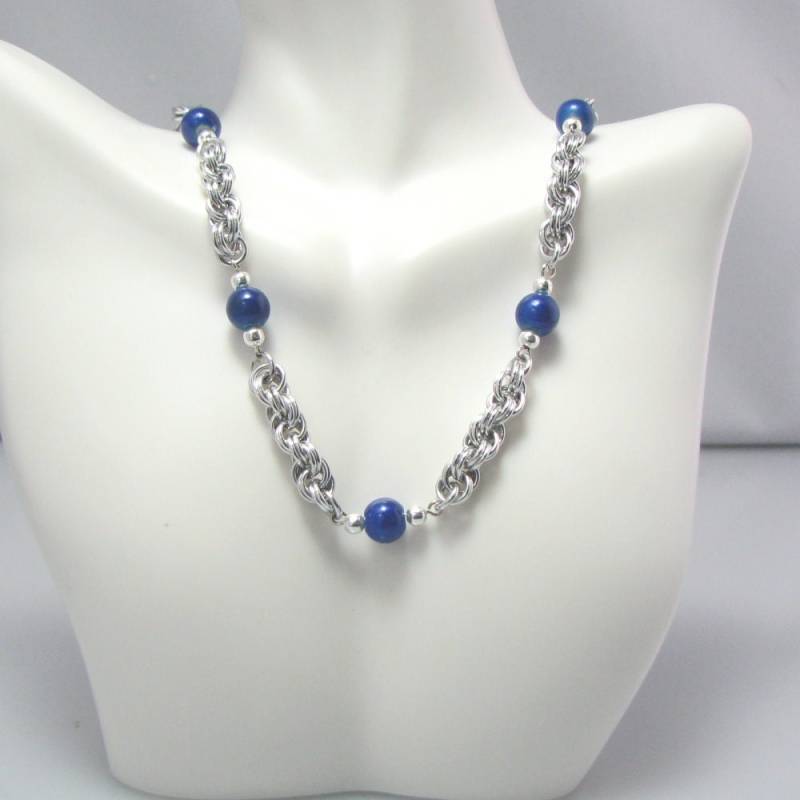 Elena Chainmaille Halskette von dancingleafstudios