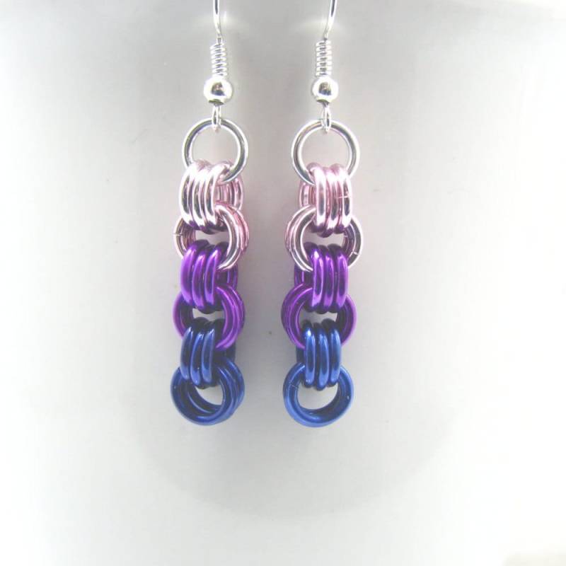 Pride Not Prejudice Unity Chainmaille Ohrringe Pride Not Prejudice Unity Chainmaille Ohrringe von dancingleafstudios