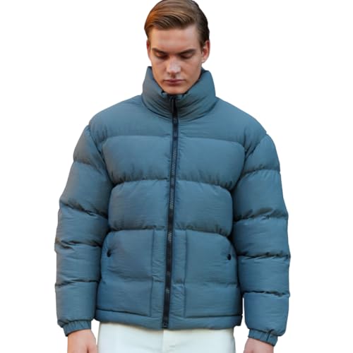 danger Wintermantel Herren, Wasserdicht, Winddicht,%100 Polyester, Atmungsaktiver Stoff, Leicht und Strapazierfähig Mantel Herren Winter, Waschbar, Große von S bis XXL | l - Anthrazit von danger