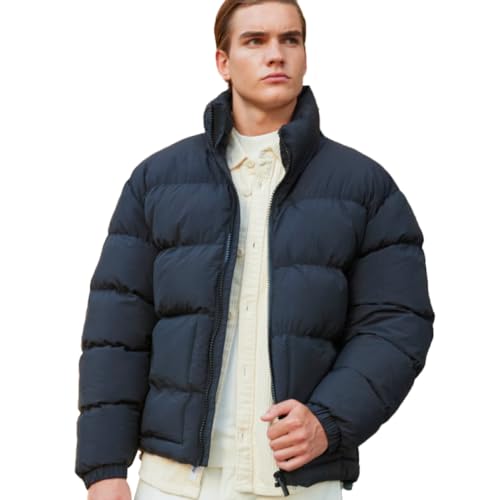 danger Wintermantel Herren, Wasserdicht, Winddicht,%100 Polyester, Atmungsaktiver Stoff, Leicht und Strapazierfähig Mantel Herren Winter, Waschbar, Große von S bis XXL | l - Schwarz von danger