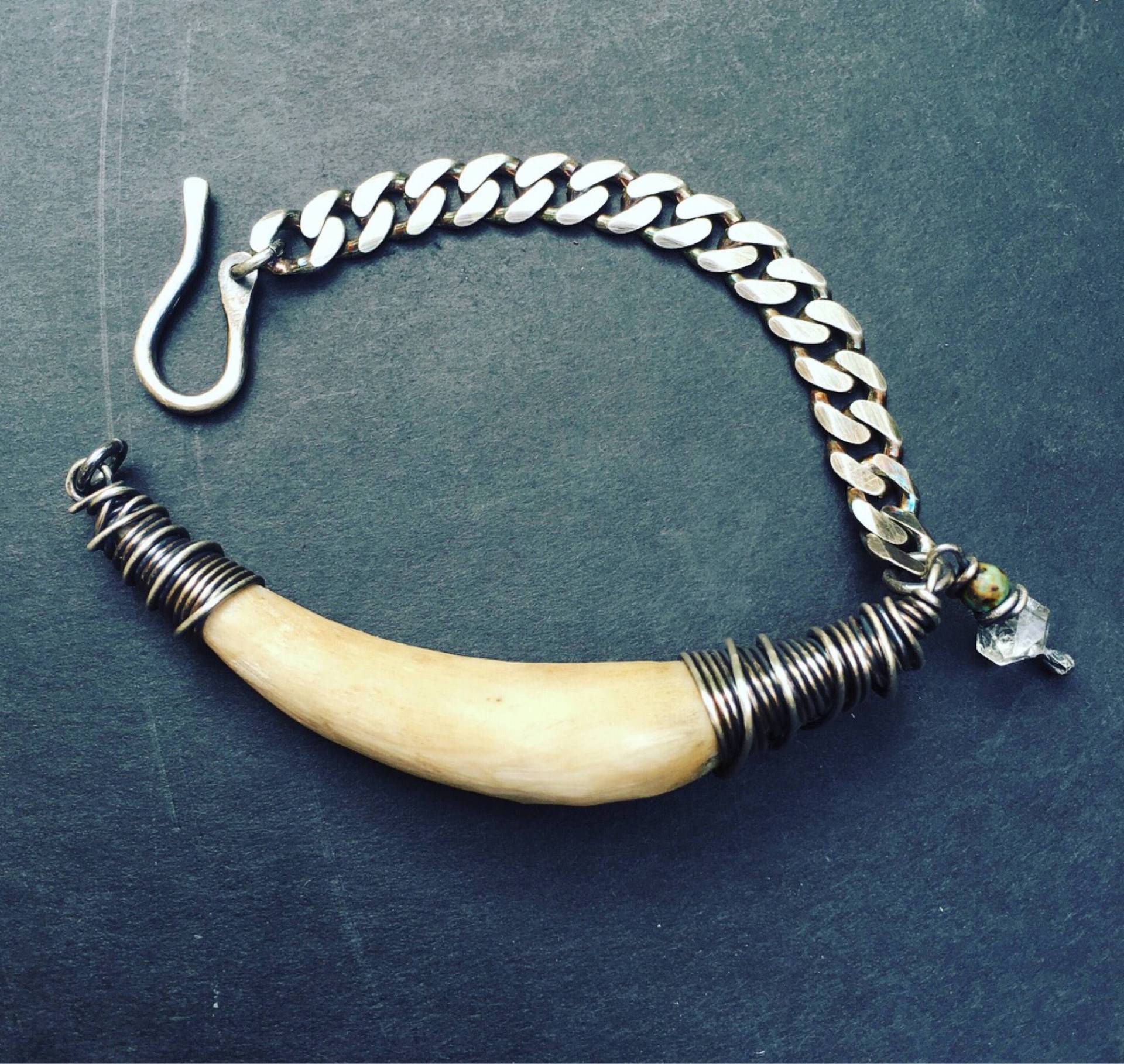 Echtes Geweih Armband/Hirschgeweih Sterling Silber Ketten Unisex Schmuck Rustikaler Daniellerosebean Echtes Geweih Armband/Hirschgeweih Sterling Silber Ketten Unisex Schmuck Rustikaler Daniellerosebean von daniellerosebean