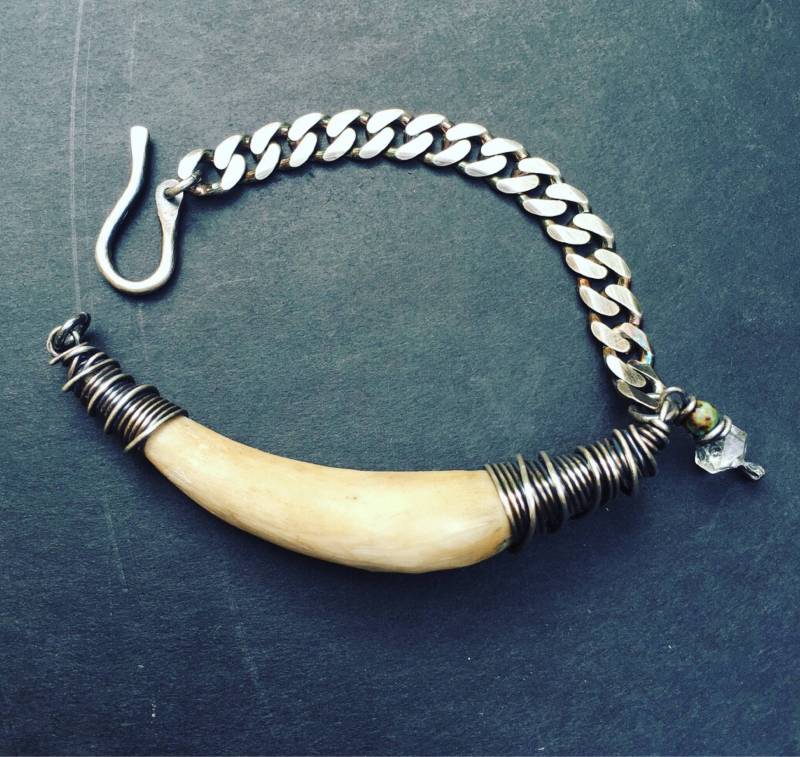 Echtes Geweih Armband/Hirschgeweih Sterling Silber Ketten Unisex Schmuck Rustikaler Daniellerosebean Echtes Geweih Armband/Hirschgeweih Sterling Silber Ketten Unisex Schmuck Rustikaler Daniellerosebean von daniellerosebean