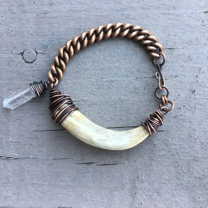 Echtes Hirschgeweih Armband Wire Wrapped Rustikal Schmuck Kette Daniellerosebean Geweih Spitze Echtes Hirschgeweih Armband Wire Wrapped Rustikal Schmuck Kette Daniellerosebean Geweih Spitze von daniellerosebean