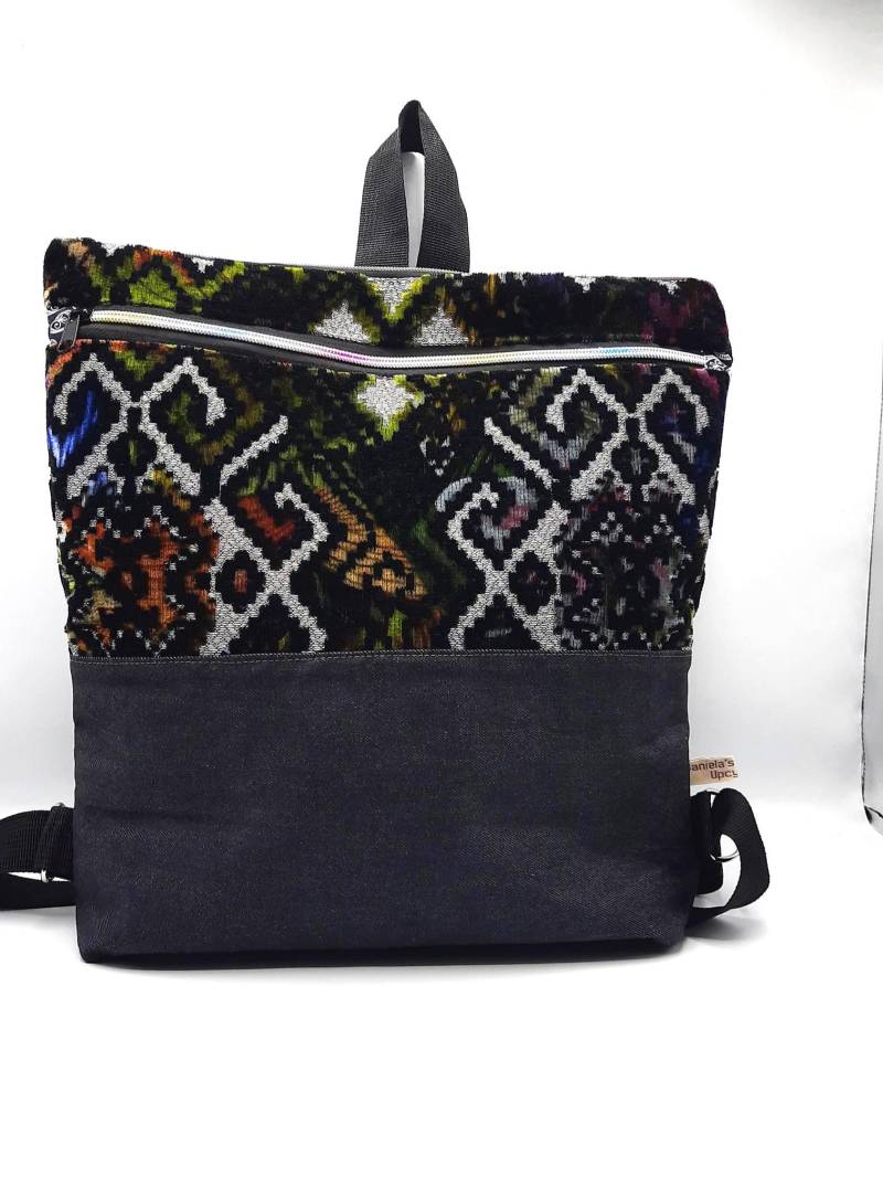 Upcycling Rucksack Aus Möbelstoffen Und Jeans Nachhaltiger von danisbags