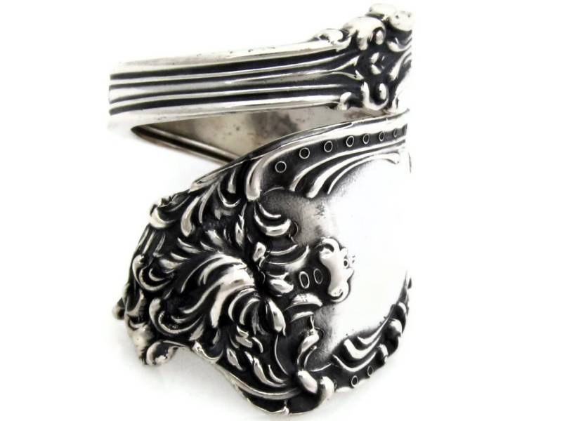 Altair Gewickelt Sterling Silber Löffel Ring Von Watson 1904 Jugendstil von dankartistry