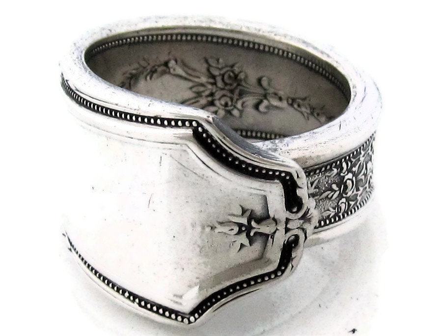 Art Deco Löffel-Ring Ancestral 1924 von dankartistry