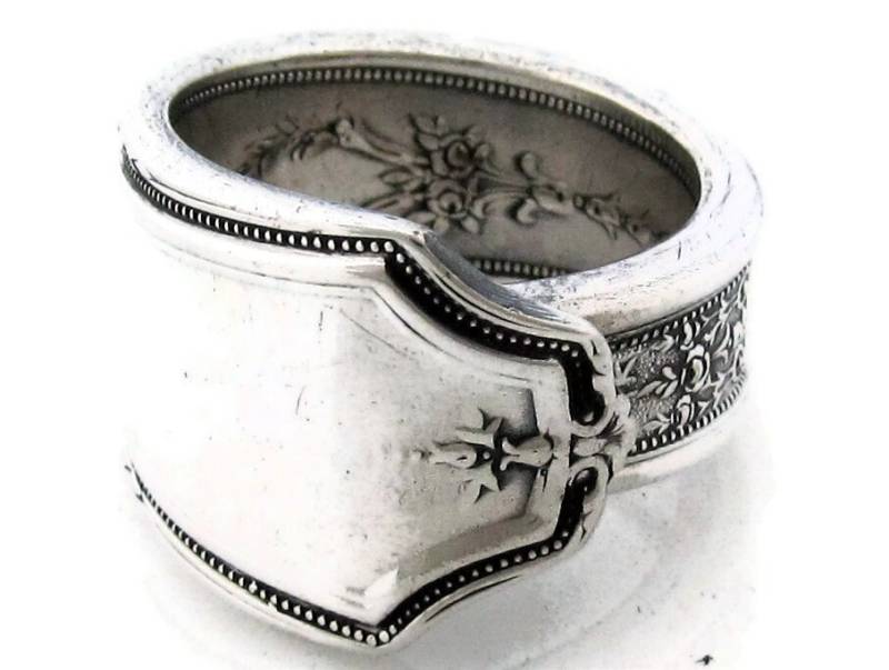 Art Deco Löffel-Ring Ancestral 1924 von dankartistry