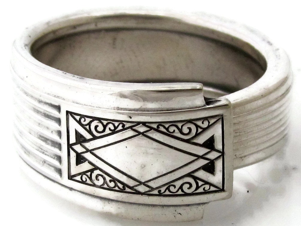 Art Deco Löffel Ring Gr.3 Bis 15 Noblesse Herren 1930 von dankartistry