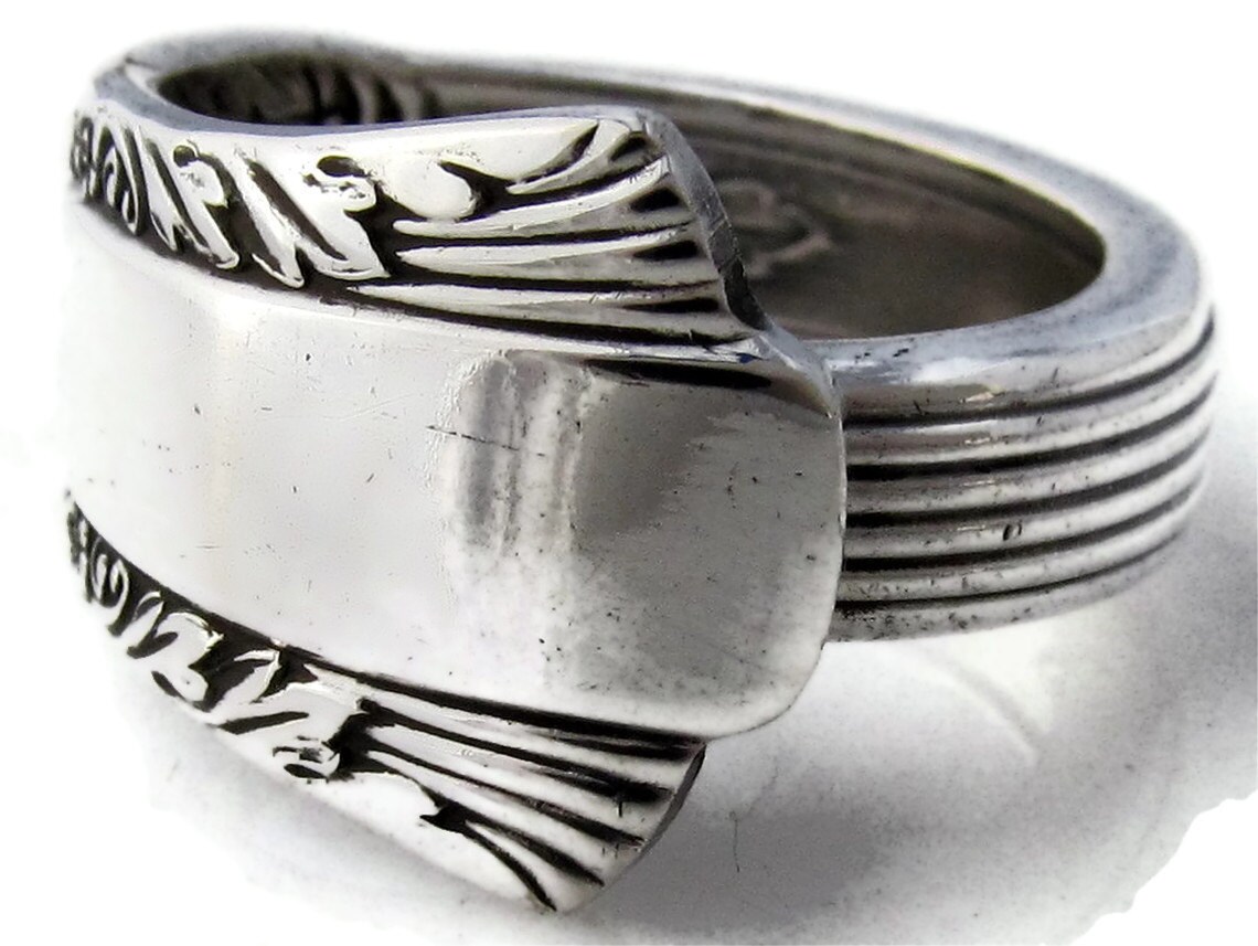 Art Deco Silber Löffel Ring Schatz von dankartistry