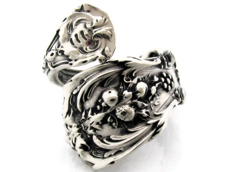 Francis 1 Sterling Silber Löffel Ring Größe 5 6 7 8 Demitasse Gewickelt von dankartistry