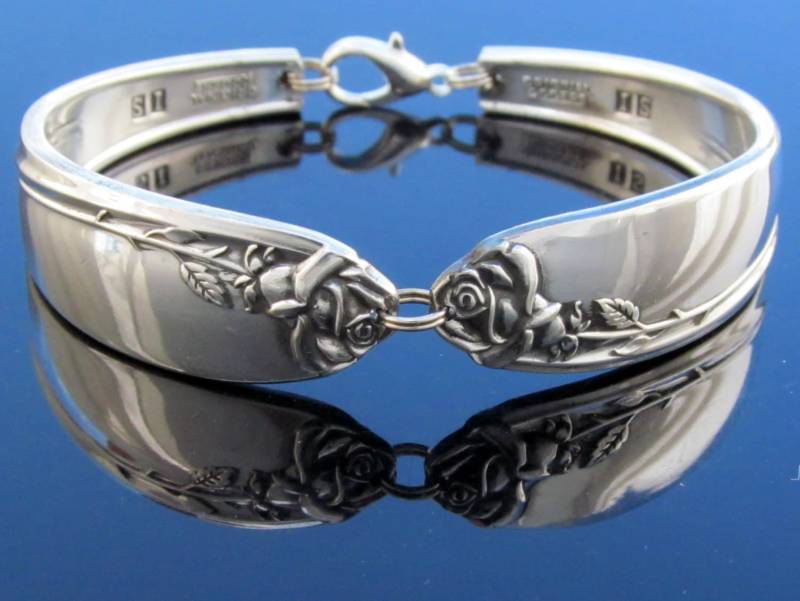 Löffel Armband Langstieliges Rosenmuster von dankartistry