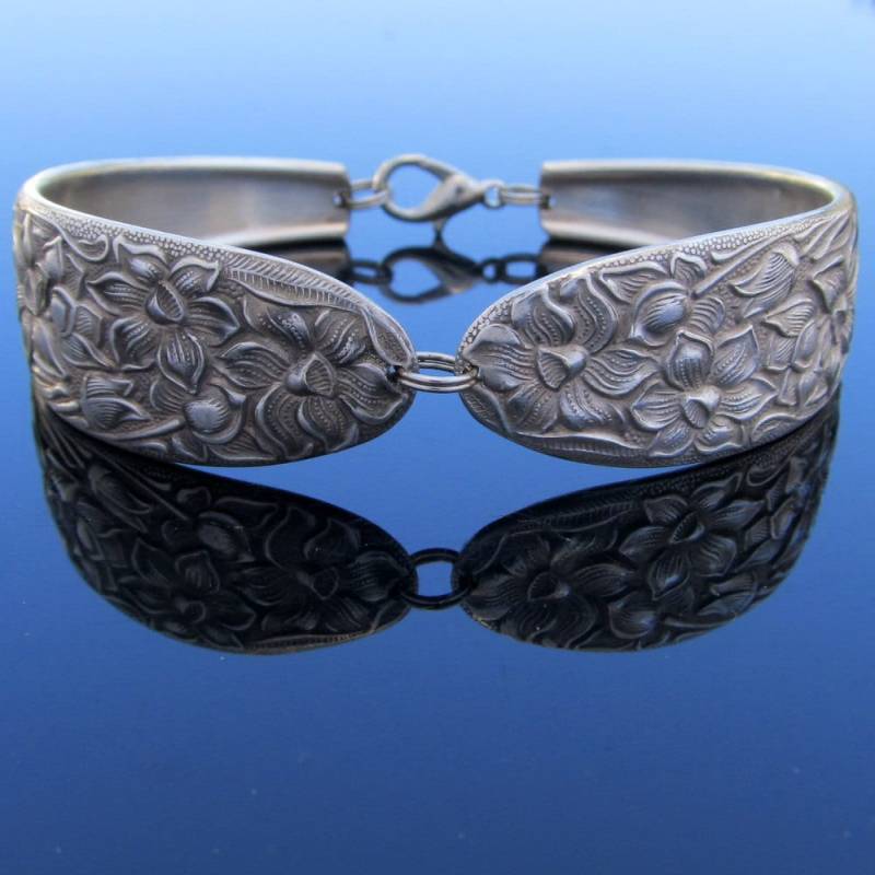 Löffel Armband Narzisse Muster Blumenschmuck Narzissen von dankartistry